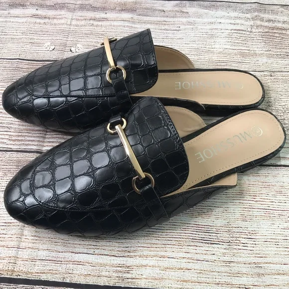 Black Mule Slides Size:8 - Picture 2 of 10